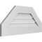 Ekena Millwork Octagonal Top Surface Mount PVC Gable Vent: Functional, w/ 3-1/2"W x 1"P Standard Frame, 30"W x 14"H GVPOT30X1401SF - alternate 3
